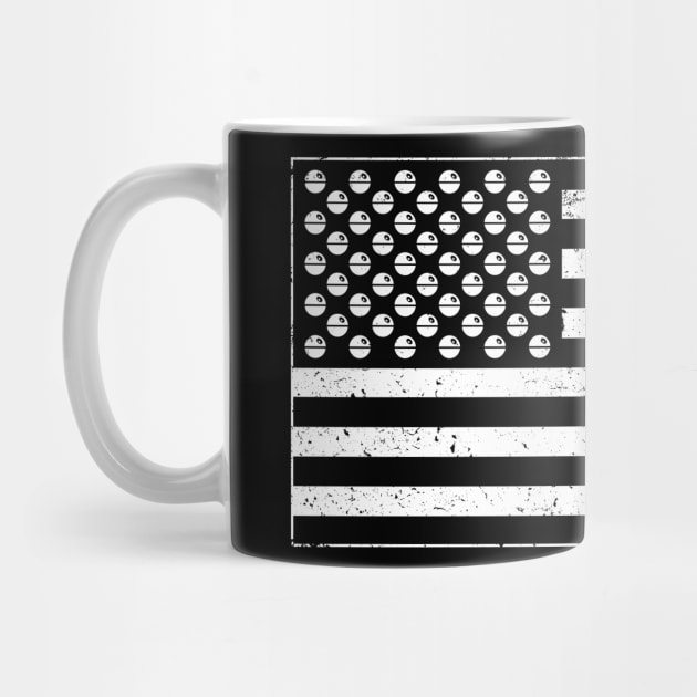 Death Stars and Stripes (White) by DrMonekers